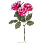 фото Цветок искусственный розовая роза длина 38см,