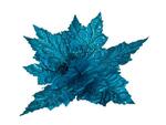 фото Цветок искусственный "пуансетия" диаметр=27см на клипсе. синий Huajing Plastic (241-1713)