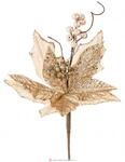 фото Цветок искусственный пуансетия длина 38 cm на клипсе