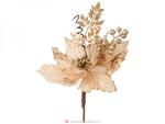 фото Цветок искусственный пуансетия длина 30 cm на клипсе