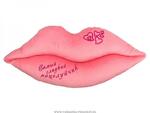 фото Декоративная подушка-губы самый сладкий поцелуй ,55х26 см вышивка