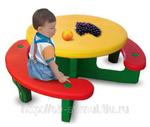 фото Детский стол с лавочками