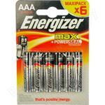 фото Щелочная батарейка LR03 AAA MAX 1.5В бл/6 ENERGIZER 7638900410761
