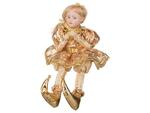 фото Декоративное украшение музыкальное "девочка в золотом платье" высота=41 см Polite Crafts&gifts (856-006)