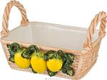 фото Изделие декоративное корзина с лимонами 27х24 см высота 16 см