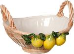 фото Изделие декоративное корзина с лимонами 28х26 см высота 19 см