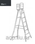 фото Лестница – стремянка сварная с огороженной площадкой СЛ-А-5,0