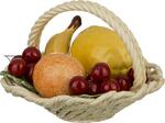 фото Изделие декоративное корзина с фруктами диаметр 22 см