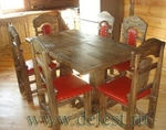фото Деревянные кухонные столы из массива