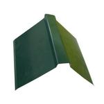 Профнастил и металлочерепица PRORAB Планка конька плоского 150х150х2000 ПЭ-01-6005-ОН зеленый