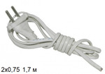 фото Шнуры с выключателем и без PRORAB Шнур с вилкой 1,7м ШВВП 2х0,75