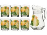 фото Набор для сока "лимоны" 7 пр.:кувшин+6 стаканов 1450/210 мл. Алешина Р.р. (484-484)