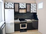 фото Кухня "Азалия" 240см черное и белое МДФ