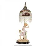 фото Светильник с плафоном девушка в розовом высота 67 см