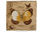 фото Наволочка бабочка шоколад 45х45 см.