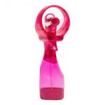 фото Портативный ручной вентилятор с пульверизатором Water Spray Fan розовый