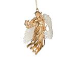 фото Декоративное изделие "золотой ангел с крыльями" шампань 8*3 см.высота=12 см. Myco International (865-305)