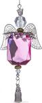 фото Декоративное изделие подвеска ангел 10 см цвет:розовый/серебро