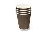 фото Одноразовые стаканчики для кофе чая «Brown» CUP 3D 450