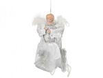 фото Декоративное украшение "ангел в белом платье" высота=18 см Polite Crafts&gifts (856-009)