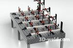 фото Сварочно-сборочный стол 3D-Weld Expert D16 1000х2000 мм из 8 мм