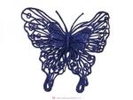 фото Изделие декоративное бабочка на клипсе. длина 12см фиолетовый