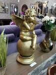 фото Фигурка садовая(скульптура) «Ангел на шаре» (большой)