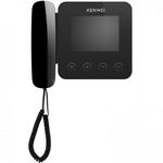 фото Kenwei KW-E400FC черный представляет собой черный сенсорный LCD TFT монитор цветного видеодомофона с трубкой.