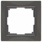 фото Рамка на 1 пост (серо-коричневый,basic) WL03-Frame-01; a036698