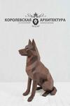 фото Полигональная скульптура собаки