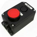 фото Пост кнопочный ПКЕ 222/2 кнопки гриб красная/черная без фиксации IP54