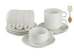 фото Чайный набор на 6 персон 12 предметов "hospitality" 200 мл. Porcelain Manufacturing (199-061)