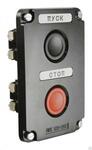 фото Пост кнопочный ПКЕ 122/2 кнопки красная/черная без фиксации IP40
