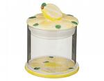 фото Банка для сыпучих продуктов "лимон" 9,5*9,5*17,5 см. Dalian Hantai (157-133)