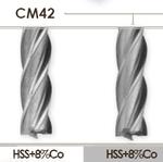 фото Концевые фрезы с коническим хвостовиком HSS+8%Co Carmon CM42 DIN 845-B