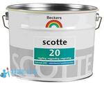 фото Краска "Scotte 20" полуматовая водоэмульсионная латексная для стен и потолков "Beckers" (9 л)