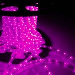 фото Дюралайт светодиодный 13 мм круглый 3 жилы 220V Пурпурный