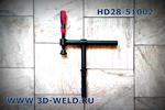 фото Зажим-Струбцина 250х250 мм для сварочного стола 3D-Weld D28 2-280625