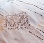фото Комплект постельного белья из натурального льна в русских традициях