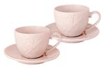 фото Набор: 2 чашки + 2 блюдца Птицы (розовая) SantaFe ( SL-S15015_66p-AL )