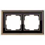 фото Рамка на 2 поста (золото,черный) WL17-Frame-02; a037673