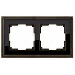 фото Рамка на 2 поста (бронза,черный) WL17-Frame-02; a037688