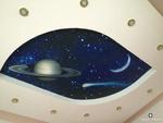 фото Натяжной потолок "Звездное небо"