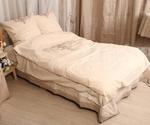 фото КПБ ЛЁН - Тюльпан с вышивкой | 1,5 спальный
