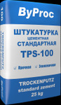 фото Штукатурка цементная 100-TPS ByProc стандарт. 25кг