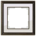 фото Рамка на 1 пост (бронза,белый) WL17-Frame-01; a037682