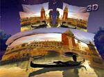 фото Постельное белье комплект "Прогулка" сатин 3D / 3Д евростандарт