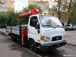 Hyundai HD 78 грузовой бортовой с КМУ SooSan 335