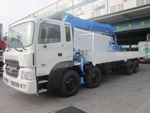 Продается крановая установка Kanglim KS5206 (15 тонн) на базе грузовика Hyundai HD320 25 тонн(8x4) 2012 года .