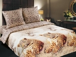 фото Комплект постельного белья "Леопарды"